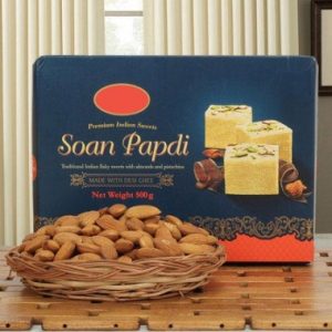 Soan papdi with half kg Dry fruit basket