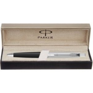 Parker Aster Shiny Black Chrome Trim Ball Pen