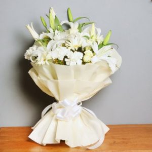 Bunch Of Mixed White Flowers