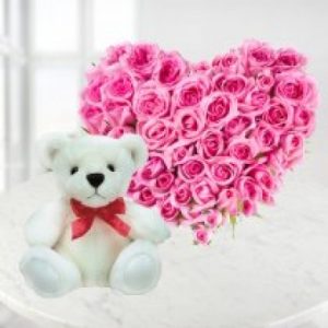 heart shape with Teddy
