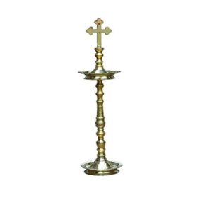 Holy Cross Brass Lamp