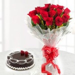 Flower and Chocolate Combo