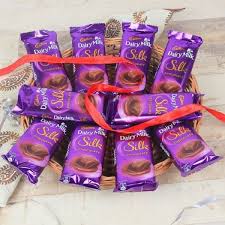 Basket of Dairy milk silk